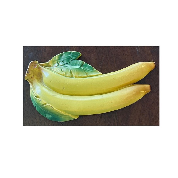Other - C.C.A.P Banana Wall Hanging Chalkware Kitschy MCM Grandma Farmhouse Core Vintage